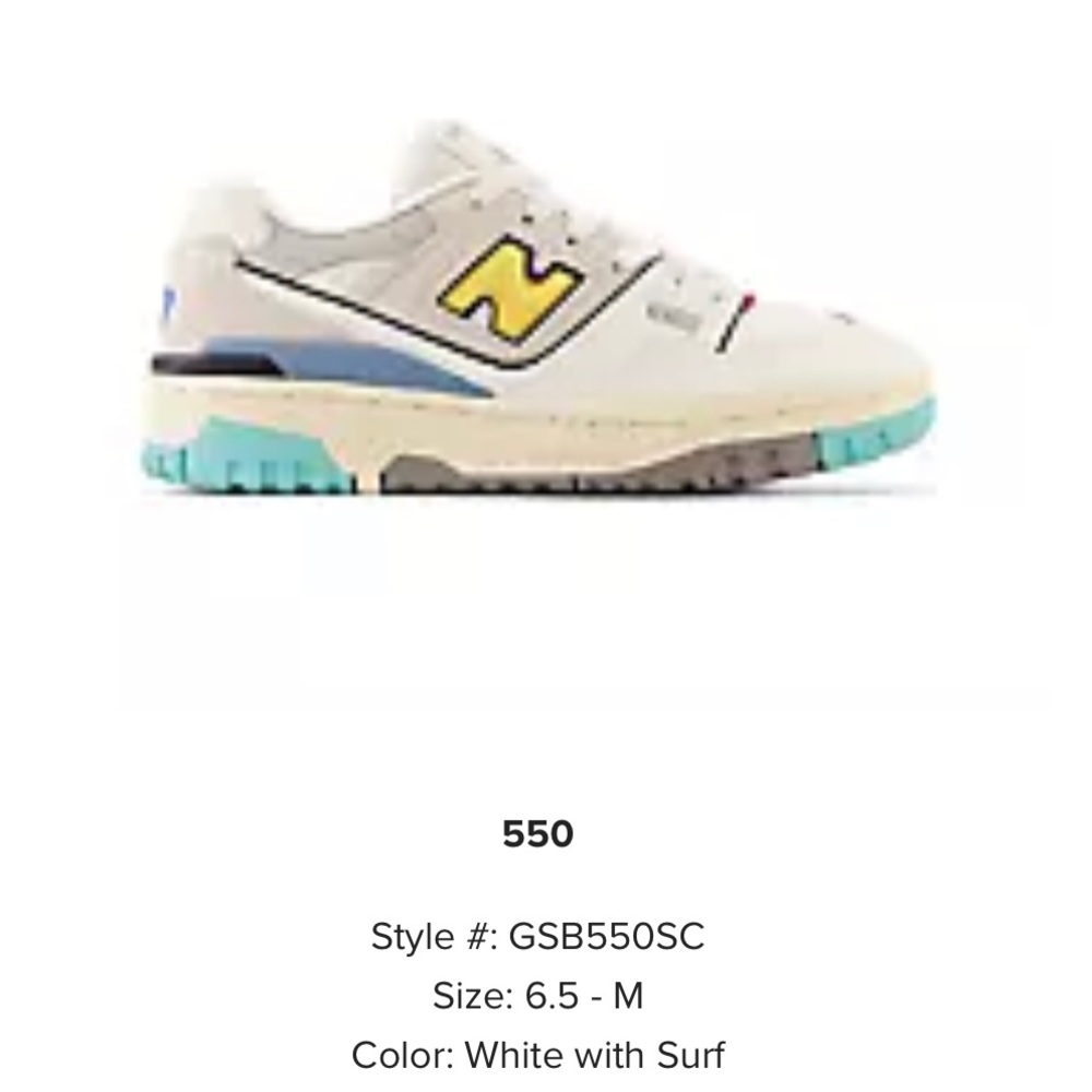 NWT NEW BALANCE 550